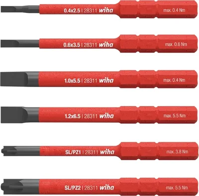 Produktbild von Bit-Set slimBit-electric 2831 B 607 2,5/3,5/5,5/6,5/SL-PZ1/SL-PZ2