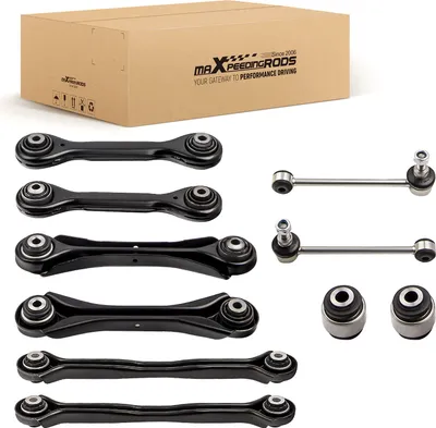 Image de 10Pcs Bras De Suspension Arriššre Gauche Droite Pour Bmw 1/3 E81 E87 E82 E88 E90 E91 E92 E93