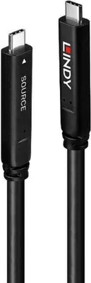 Produktbild von LINDY 15m USB 3.2 Gen 2 & DP 1.4 Typ C Hybridkabel