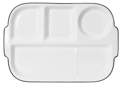 Imagen del producto de Platos compartidos de porcelana para una alimentación saludable - 30,5 cm