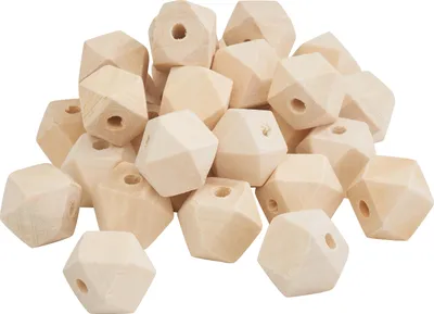 Produktbild von VBS Bastelperlen aus Holz in Diamant-Form