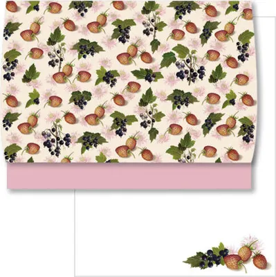 Produktbild von Briefpapier Schreibset * Rannenberg & Friends * Erdbeeren