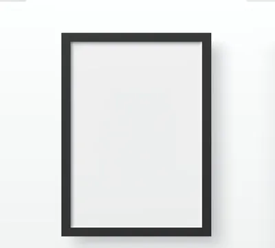 Obrázok produktu pre Wallity, čierna A4, rám, čierny, 100 % MDF, 21 x 29,7 cm
