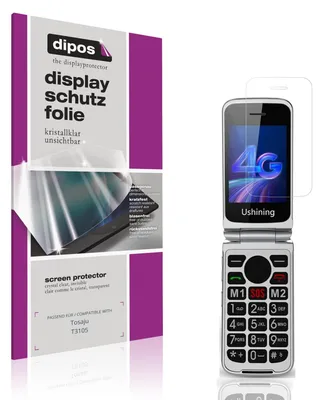 Produktbild von 4x Schutzfolie für Tosaju T3105 klar Displayschutzfolie Folie Display Schutz dipos