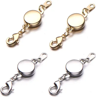 Produktbild von Zpsolution Magnetverschlüsse mit Verriegelung für Schmuck, Halsketten und Armbänder – leicht und klein, mit sicherem Verschluss auf der Rückseite