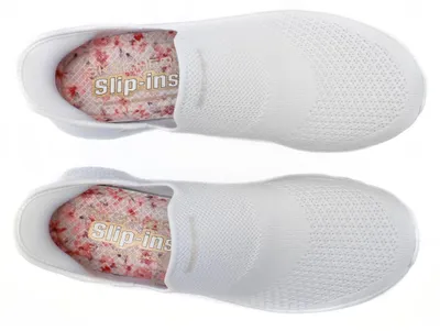 Produktbild von Skechers Slip-ins Virtue – Sleek 104425-WHT Damen Sneaker Weiß Hands Free Slip-ins® 38,5 EU