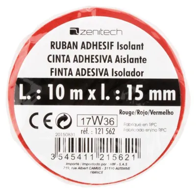 Produktbild von Klebeband 15 mm x 10 Meter Rot