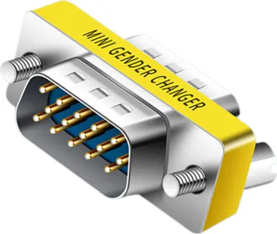 Produktbild von B89 15 Pin VGA SVGA Stecker auf Buchse, VGA 15-poliger Adapterkoppler für PC TV