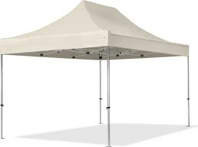 Immagine prodotto di TOOLPORT 3x4,5m gazebo pieghevole PES, PROFESSIONAL alluminio, crema