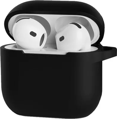 Immagine prodotto di Custodia in silicone "Go Go Gadget" compatibile con Apple AirPods 4 - Colore: nero