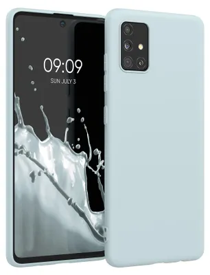 Produktbild von kwmobile Handyhülle für Samsung Galaxy A51 Hülle - TPU Case - Kabelloses Laden - Schutzhülle Cover in Cool Mint