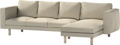 Produktbild von Dekoria Bezug für Norsborg 4-Sitzer Sofa mit Recamiere, grau-beige, Norsborg Bezug für 4-Sitzer Sofa mit Recamiere