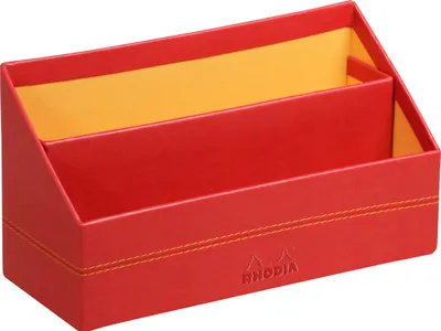 Productafbeelding van Rhodia Rhodiarama briefhouder van kunstleer, 25x10x14 cm - Poederrood 318943C