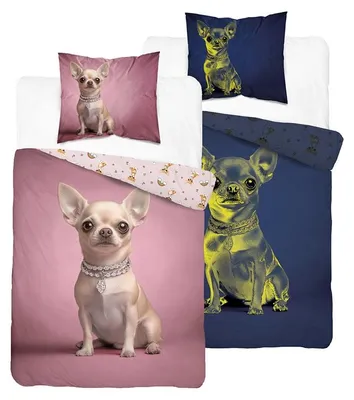 Produktbild von Bettwäsche, Kinderbettwäsche, die im Dunkeln leuchtet 140x200 5845a Hund