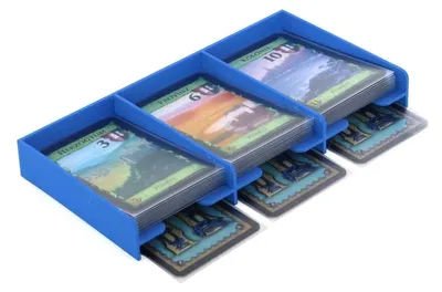 Obrázok produktu pre Držiak kariet s 3 priehradkami pre hru Dominion, 3D tlač, organizér