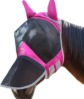 Imagen del producto de Máscara para caballos, tipo "full face", de diseño anatómico, talla M, para protección contra insectos