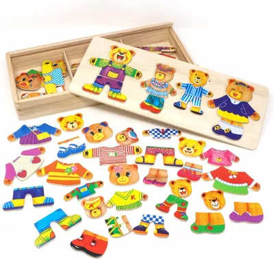 Produktbild von Lewo Holz Tier Puzzle mit 72 Teilen Lernspielzeug