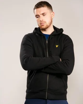 Zdjęcie produktu dla Lyle & Scott Zip Through Hoodie Black - Large L