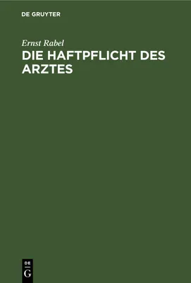 Produktbild von Die Haftpflicht des Arztes