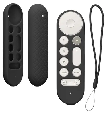 Produktbild von kwmobile Hülle Fernbedienung kompatibel mit Google TV Streamer 4K Hülle - Silikon Case für TV Zubehör in Schwarz