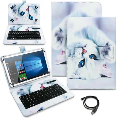 Produktbild von Schutzhülle Tastatur für Wortmann Terra Pad 1007 Tablet Keyboard Hülle BluetoothFarben:Motiv 4
