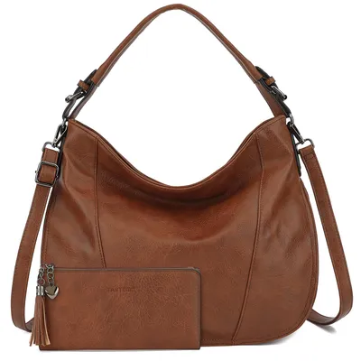 Produktbild von Handtasche 2-Tlg Damen Shopper - Set Vegan Handtasche Schultertasche, Mit abnehmbarem Schultergurt für Einkauf Büro Reise Schule