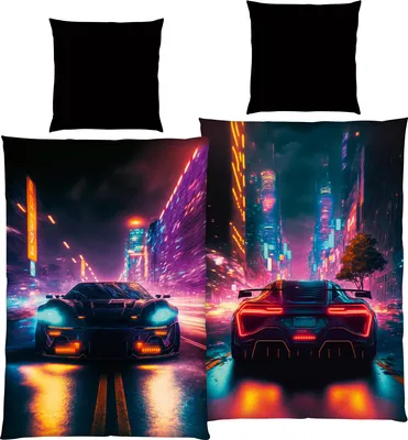 Produktbild von Neon Car Bettwäsche