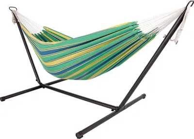 Obrázok produktu pre Dvojitá hojdacia sieť s oceľovým rámom - Model: Jungle Stripe