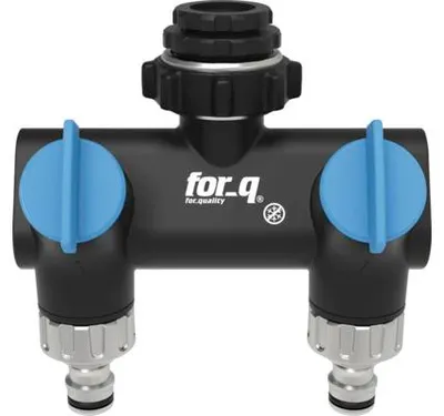 Produktbild von 2-Wege Verteiler for_q für 1/2 und 3/4" Wasserhähne"