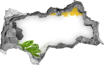 Produktbild von Selbstklebender Loch-3D-Aufkleber 95x73 cm Italienische Flagge