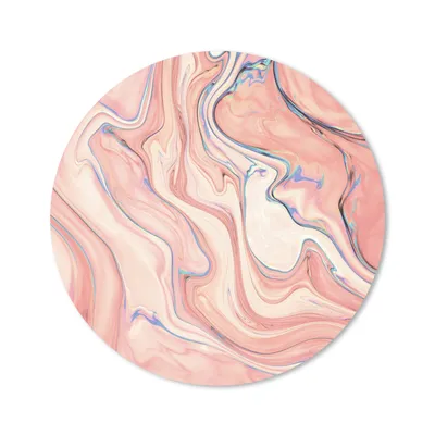 Produktbild von MuchoWow® Mauspad Mousepad Marmor - Pastell - Rosa - Blau - Marmoroptik - Abstrakt 30x30 cm - Mousepads - Maus Mat - Pad - Mausunterlage - Tischunterlage - Schreibtischmatten