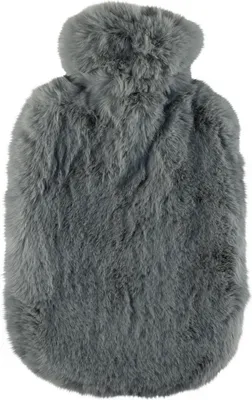 Immagine prodotto di Borsa dell'acqua calda FASHY con copertura in morbido pile 2l grigio