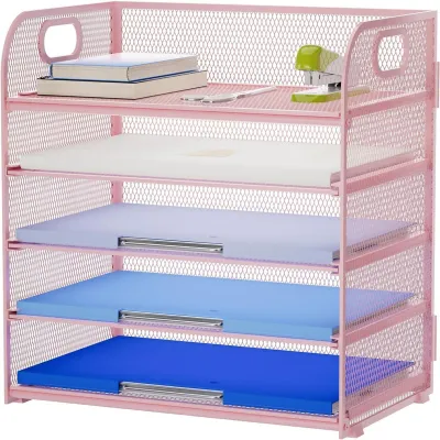 Produktbild von Omgoods – Schreibtischorganizer mit 5 Fächern und Tragegriff