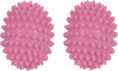 Image de 2 boules de séchage roses Sèche-linge Laine Linge Assouplissant