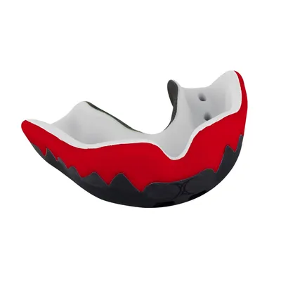 Produktbild von Gilbert 85523803, Einzelzahnschutz, Boil and bite, Schwarz, Rot, Rugby, Männlich, Junior