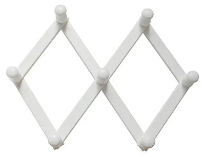 Immagine prodotto di portabiti estensibile verniciato bianco