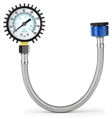 Productafbeelding van Waterdrukmeter 0-11 Bar/0-160 Psi met slangkoppeling