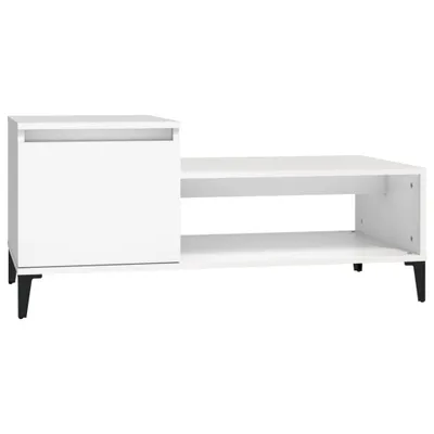 Obrázek produktu pro vidaXL Konferenční stolek bílý 100x50x45 cm Dřevěný materiál