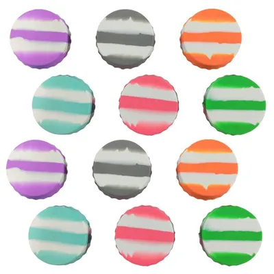 12 Silikon-Dosendeckel, wiederverwendbar, 6 Farben