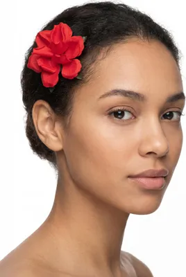 Produktbild von Rosenblüte Haarclip Kostümaccessoire rot - Einheitsgröße