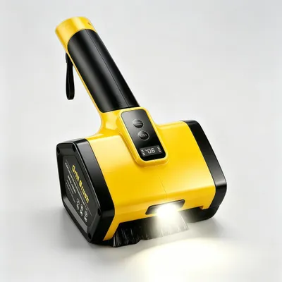 Produktbild von Elektrische Grillbürste Reinigungsbürste mit LED-Licht, 800RPM Edelstahlborsten, Leistungsstarke Grill Reinigungsbürste, Kabellos, für BBQ, Gussrost