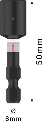 Image de Douille de vissage pro impact 8x50mm - BOSCH - 2608522351