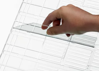 Produktbild von Durable Trennsteg Prospetspender tr A4 quer FLEXIBOXX