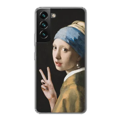 Produktbild von MuchoWow® Handyhülle Schutzhülle Hülle für Samsung Galaxy S22 Plus Malerei - Vermeer - Alte Meister Silikon Softcase Handy Hülle - Schutzabdeckung