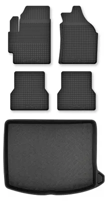 Zdjęcie produktu dla Dywaniki gumowe + mata bagażnika do Mazda 3 II BL 2008-2013 (hatchback) – czarne, dobierane – Wielganizator Semi-Universal