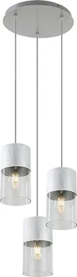 Zdjęcie produktu dla Rabalux Zelkova 3155 lampa wisząca 3xE27 aluminium/szkło nowoczesny design