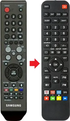 Produktbild von Fernbedienung geeignet für SAMSUNG BN59-00609A