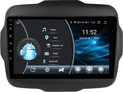 Immagine prodotto di Autoradio con Bluetooth e CarPlay per Jeep Renegade (2016-2020) - Compatibile con Apple e Android - Impianto stereo - Sistema di navigazione - 2 GB di RAM, 32 GB di memoria