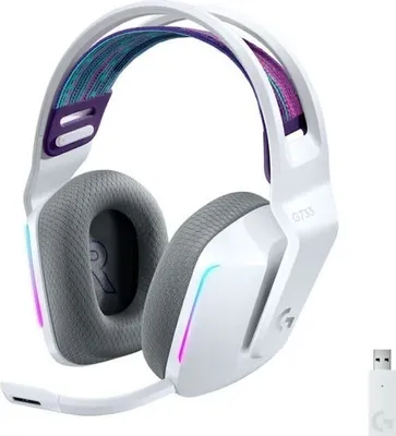 Produktbild von Logitech G G733 Lightspeed Kabelloses Gaming Headset, RGB, Kompatibel mit PS5, PS4, PC, MAC, Weiß