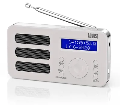 Produktbild von Tragbares Radio mit FM, DAB+ und wiederaufladbarer Batterie – August MB225